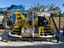 UNUSED RIDE ON POWER TROWEL MODEL 80R 3345, GAS POWERED, APPROX 13 HP