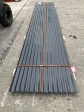 UNUSED METAL ROOF WALL PANELS, 16FT L x 3FT W, 30PCS