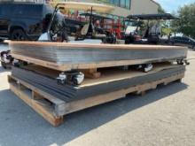 ( 2 ) PALLETS OF4ft x 8ft x 3/4inPVC AND ACRYLIC SHEETS