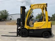 HYSTER 40 FORTIS FORKLIFT MODEL H40FTS, LP POWERED, APPROX MAX CAPACITY 3450LBS, MAX HEIGHT 187in,