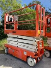 2019 SNORKEL SCISSOR LIFT MODEL S3226E ANSI , ELECTRIC, APPROX MAX PLATFORM HEIGHT 26FT, NON MARK...