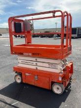 2017 SNORKEL SCISSOR LIFT MODEL S3219E ANSI , ELECTRIC, APPROX MAX PLATFORM HEIGHT 19FT, NON MARK...