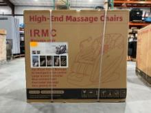 UNUSED HIGH END MASSAGE CHAIR IRMC, ZERO GRAVITY MODE, AI INTELLIGENT VOICE CONTROL, 5+8 MASSAGE