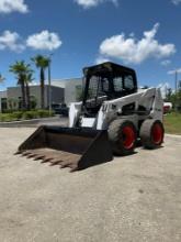 2017 BOBCAT COMPACT SKID STEER LOADER MODEL S630, DIESEL, BUCKET W/TEETH, RUNS & OPERATES