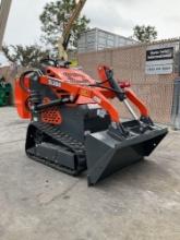 UNUSED 2024 SDLOOL SKID STEER LOADER MODEL SL360T, GAS POWERED, ELECTRIC START, RUBBER TRACKS, BU...