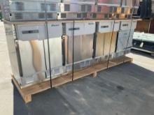 ( 4 ) FOLLETT UNDERCOUNTER REFRIGERATORS MODEL REF5P-0R-00-00 , PHASE 1, 115V, DESIGN PRESSURE HIGH