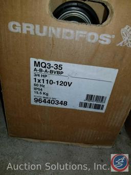 MQ Grundfos Fresh Water Pressure Booster Pump System in original box, Made in Italy. Model #MQ3-35