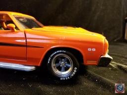 Die cast Chevelle SS, orange in color with black racing stripe