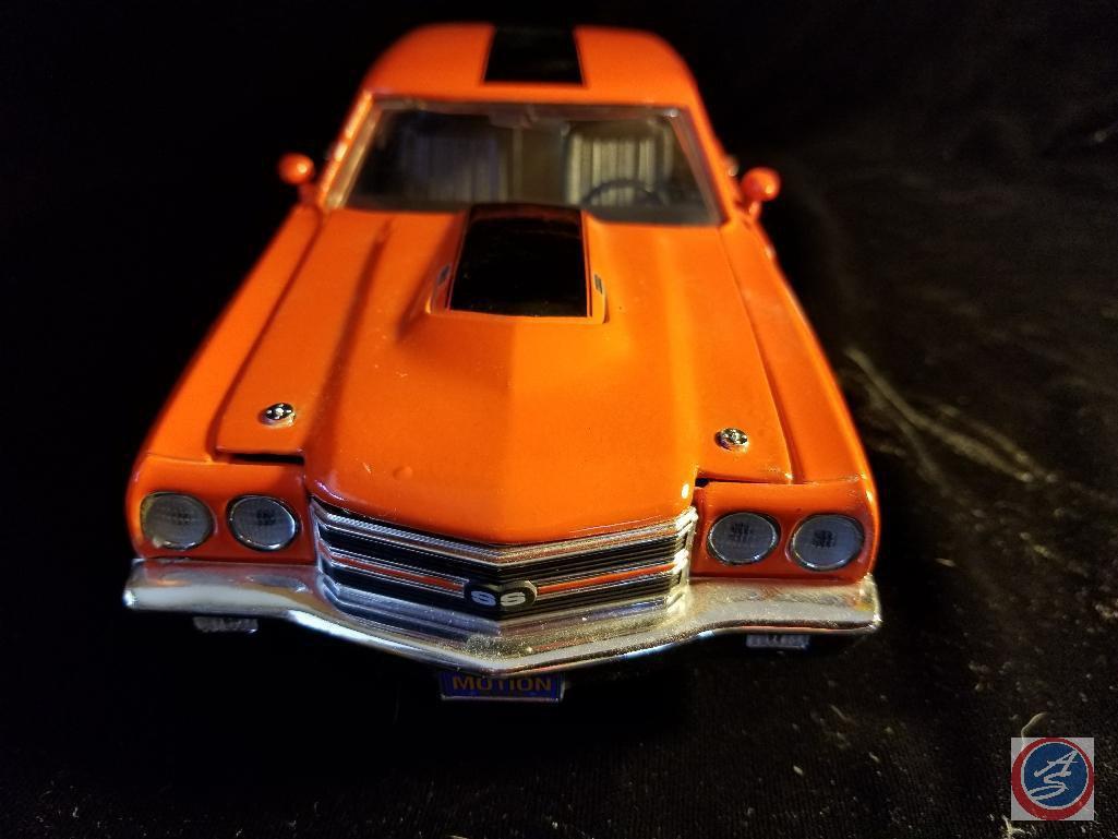Die cast Chevelle SS, orange in color with black racing stripe