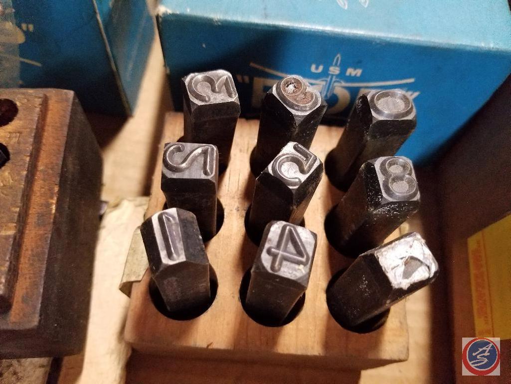 Hand Pop Riveter (model #PRG402), assorted "POP" rivets, number and letter stamps