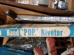 Hand Pop Riveter (model #PRG402), assorted "POP" rivets, number and letter stamps