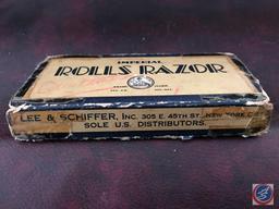 Imperial brand chrome Rolls Razor [made in London] with its original packaging