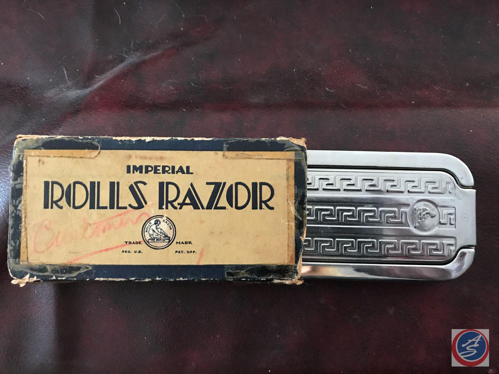 Imperial brand chrome Rolls Razor [made in London] with its original packaging