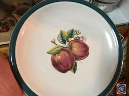 Set of Casuals made in China Apple design plates, bowls, teapots, cups,vegetable bowls