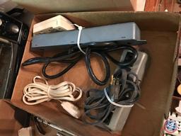 (2) flats containing cords and hand tools