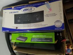 KLH Audio Systems Woofer in Original Box; CyberHome and JVC DVD Players; Insignia Analog to Digital
