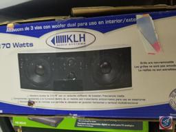 KLH Audio Systems Woofer in Original Box; CyberHome and JVC DVD Players; Insignia Analog to Digital