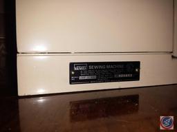 Montgomery Ward Model UHT J1980 Table-Top Sewing Machine and Notions Sorter