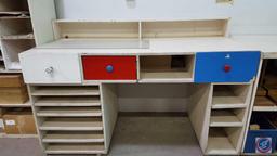 [2] Wood Storage Cubbies/Work Counters {SOLD 2x THE MONEY}