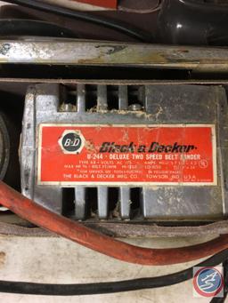 Black and Decker U-244 deluxe 2 speed belt sander