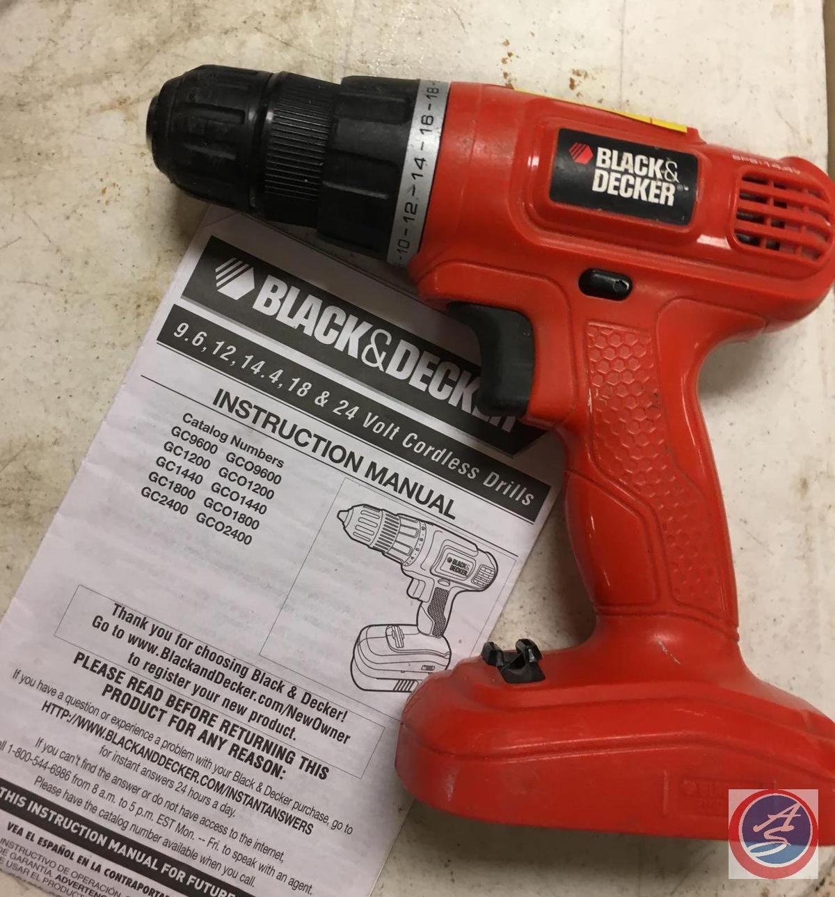 Black and Decker 14.4 volt drill (model # GC1440)