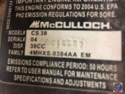 McCullough 16" gas powered chain saw