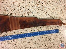 Hand tooled leather gun case