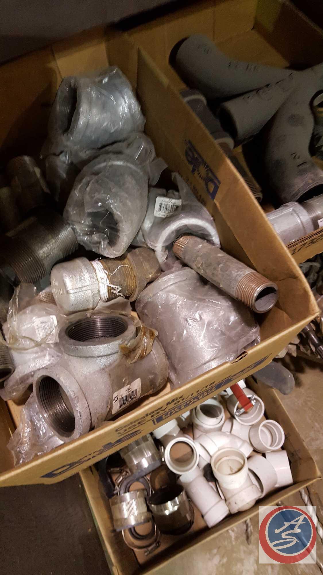 Rolling Cabinet and Pipe Fittings