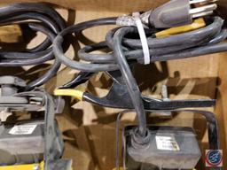 [2] Yellow Work Lights #84JN w/ Clamps