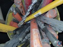 Yellow Bucket Containing Hammer Drill Bits