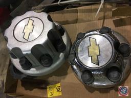 [2] Chevy Hub Cap Covers, and Other Misc. Metal Parts