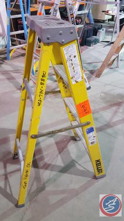 Keller 4' Yellow Fiberglass Step Ladder