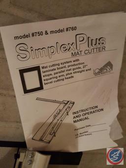 Simplex Plus mat cutter (model #750) with instruction manual