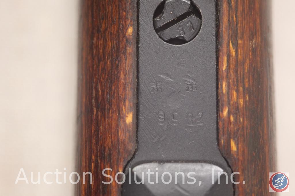 Mauser Model M98 8 MM Rifle M98 Mauser with Nazi proof marks. Stock and barrel SN # match Ser # 8264
