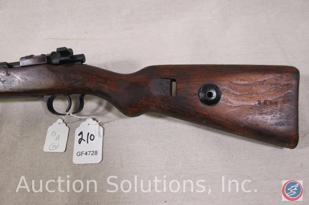 Mauser Model M98 8 MM Rifle M98 Mauser with Nazi proof marks. Stock and barrel SN # match Ser # 8264