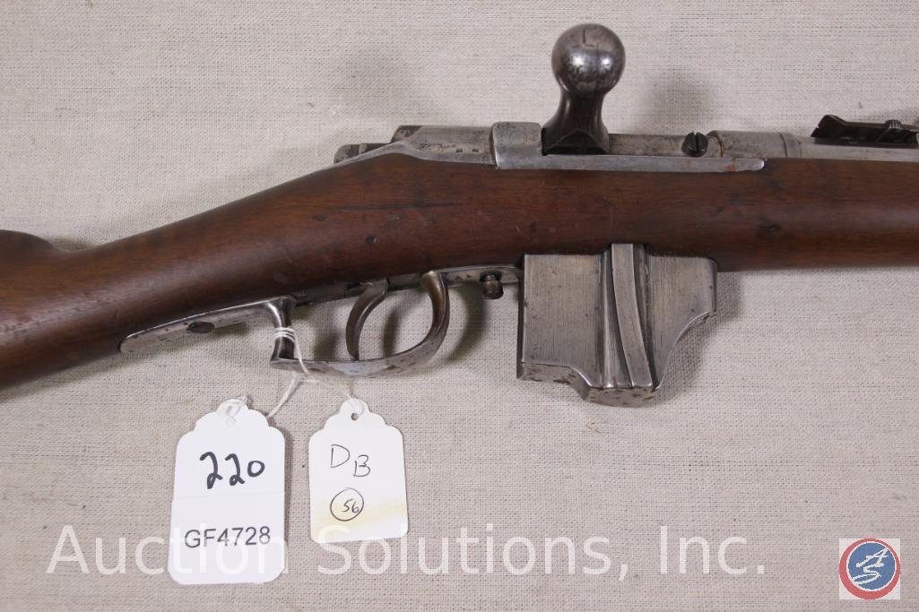 Beumont Vitali Model 1883 11 x 52R Beumant Rifle Clean Maastricht rifle. Cartouche on stock is