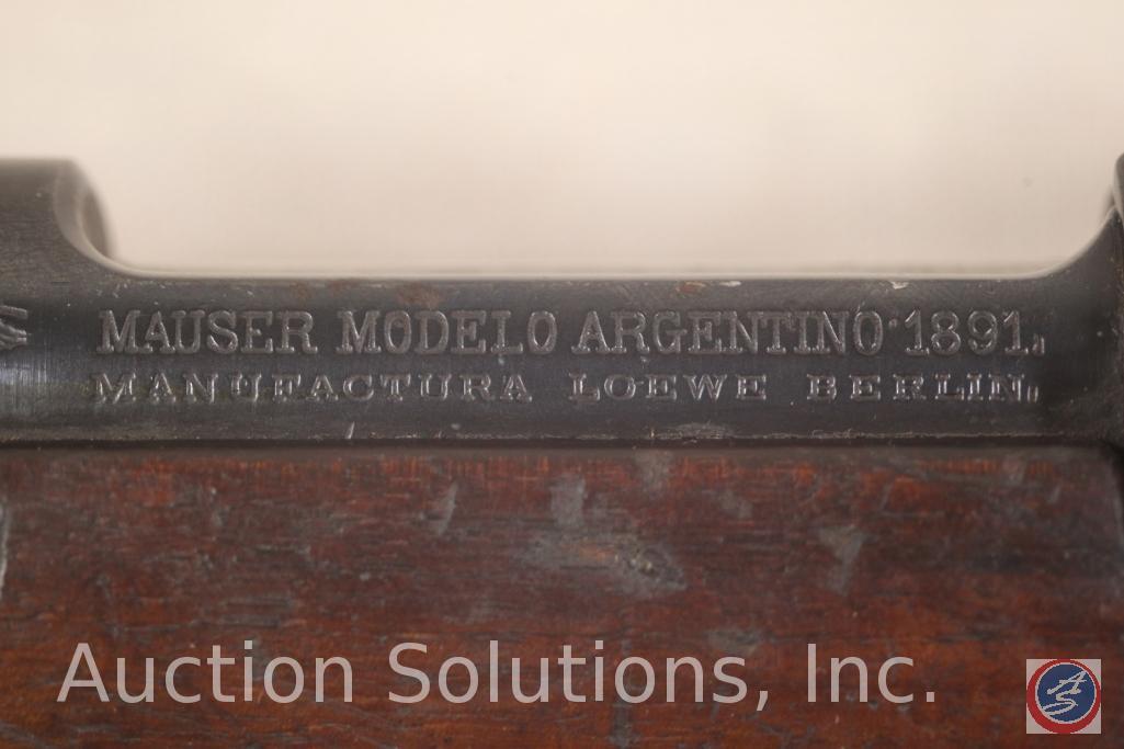 Mauser Model 1898 7.92 x 57 MM Rifle Argentine Mauser Carbine with 17 inch barrel. Ser # B0423