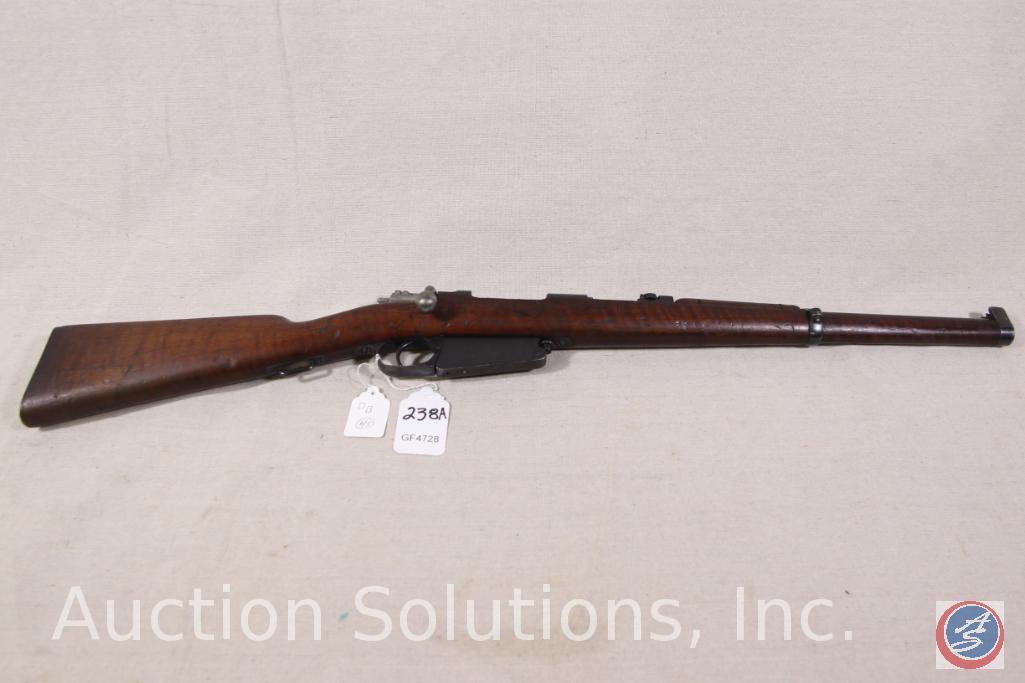 Mauser Model 1898 7.92 x 57 MM Rifle Argentine Mauser Carbine with 17 inch barrel. Ser # B0423
