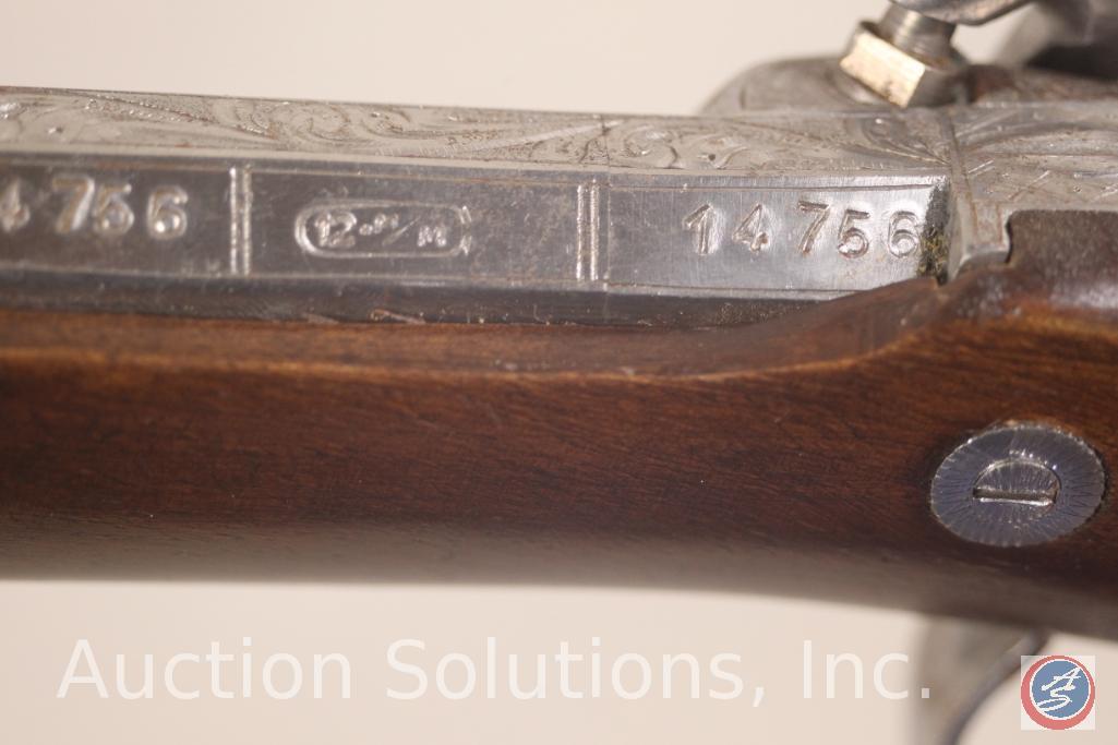 Mendt Model Single Shot 36 Cal Pistol Engraved and Nickel Plated Percussion Cap Pistol in Wooded