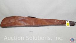 Sears Brown Leather Soft Long Rifle Case, New Camoflauge Long Rifle case with Two Mesh Pockets and