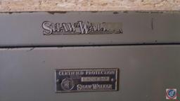 4 Drawer Blue Shaw Walker File Cabinet Measuring 52 X 31 1/4 X 17 1/4in. (Very Heavy Plan for