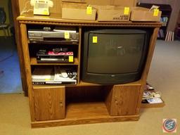 RCA Color Trak Plus TV(Model F25655BC, JVC Ultra Spec Drive VCR with Owners Manual and Remote (Model