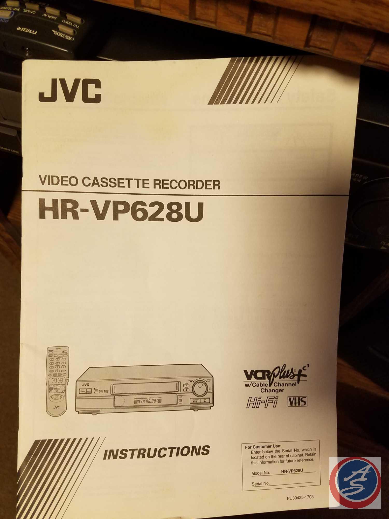 RCA Color Trak Plus TV(Model F25655BC, JVC Ultra Spec Drive VCR with Owners Manual and Remote (Model