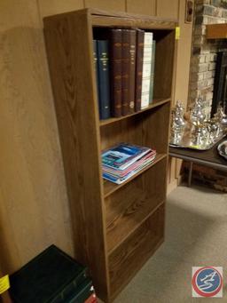 4 Tier Book Shelf Measuring 54 X 23 1/2 X 9 1/2in. Contents Included: History of Pottawattamie