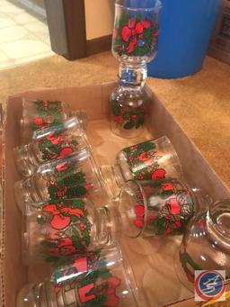Christmas Glasses and Assorted Glassware