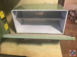 Vintage Tin Canister Set with Matching Bread Box