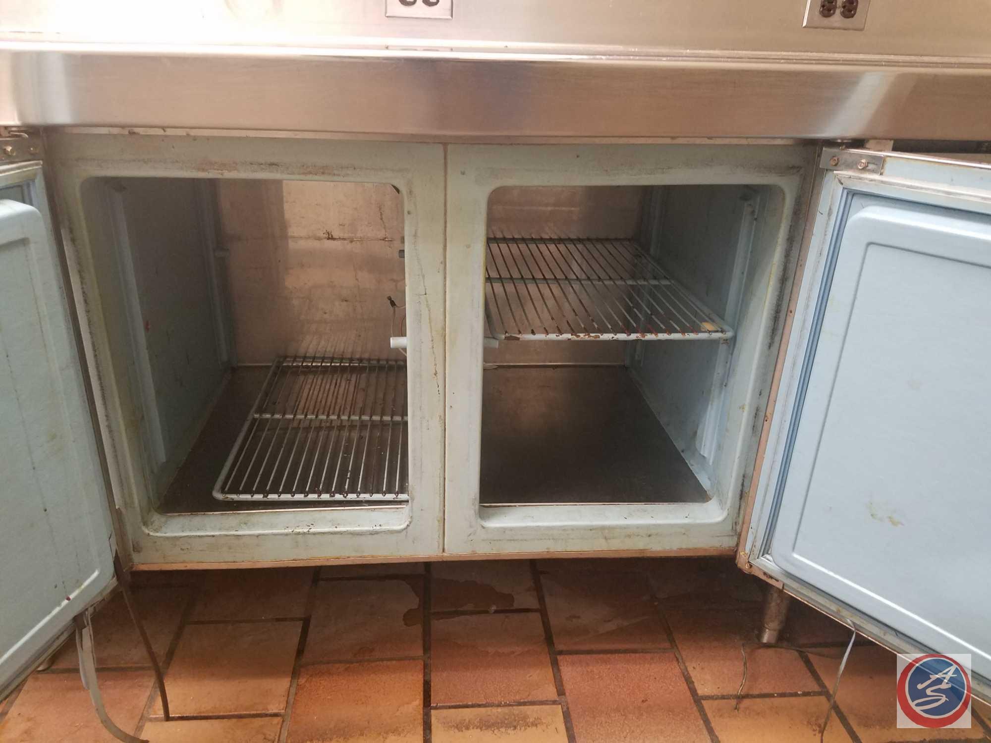 Heartland Refrigeration Prep Table with Storage Measuring 104 X 29 X 42 1/2 (Model V18648-28)