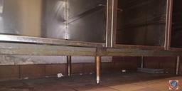 Stainless Steel Prep Table with Storage and Electrical Measuring 96 X 29 X 42 1/2
