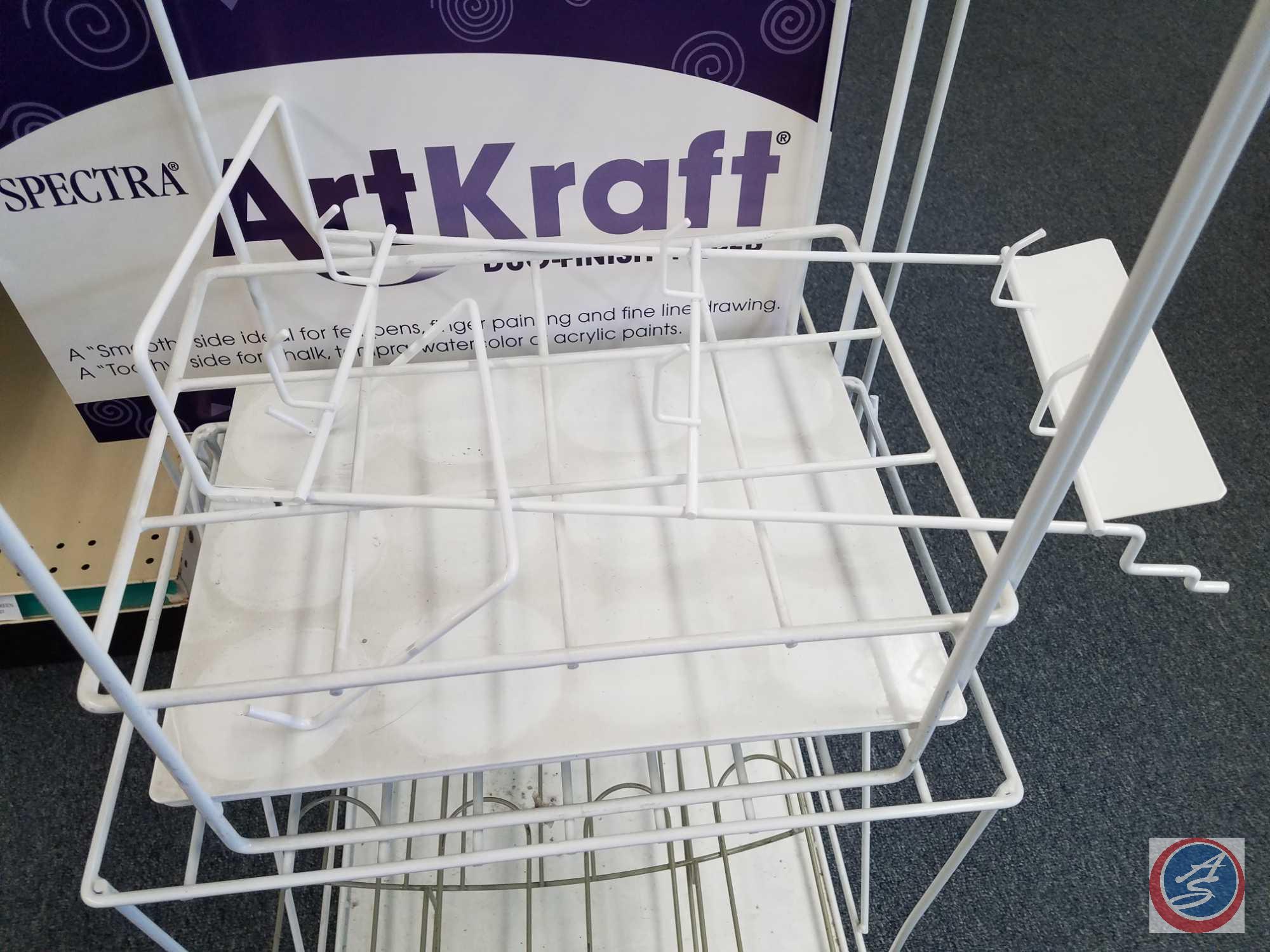 (7) Stationary Wire Racks Assorted Sizes and Styles