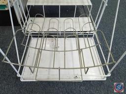 (7) Stationary Wire Racks Assorted Sizes and Styles